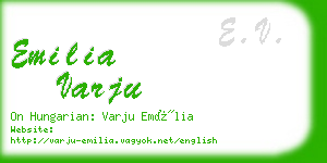 emilia varju business card